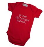 Babyrompertje korte mouw – geborduurd met naam of logo